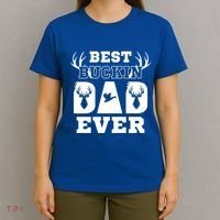 Best Buckin Dad Ever Funny Hunters Hunting Dads Fathers Meaningful Gift T-Shirt thumb 4