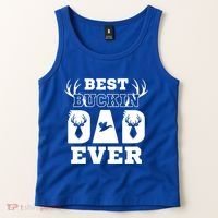 Best Buckin Dad Ever Funny Hunters Hunting Dads Fathers Meaningful Gift Tank Top thumb 2