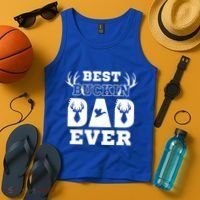 Best Buckin Dad Ever Funny Hunters Hunting Dads Fathers Meaningful Gift Tank Top thumb 4