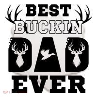 Best Buckin Dad Ever Funny Hunters Hunting Dads Fathers Meaningful Gift Ceramic Ornament thumb 2