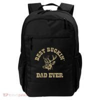 Best Buckin Dad Ever Funny Hunting Fathers Day Great Gift Backpack thumb 0