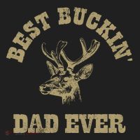 Best Buckin Dad Ever Funny Hunting Fathers Day Great Gift Beanie thumb 2