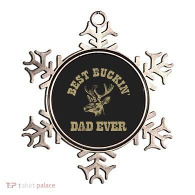 Best Buckin Dad Ever Funny Hunting Fathers Day Great Gift Ornament