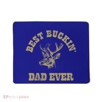 Best Buckin Dad Ever Funny Hunting Fathers Day Great Gift Mousepad thumb 0