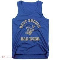 Best Buckin Dad Ever Funny Hunting Fathers Day Great Gift Tank Top thumb 0