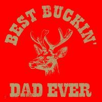 Best Buckin Dad Ever Funny Hunting Fathers Day Great Gift Santa Hat thumb 1