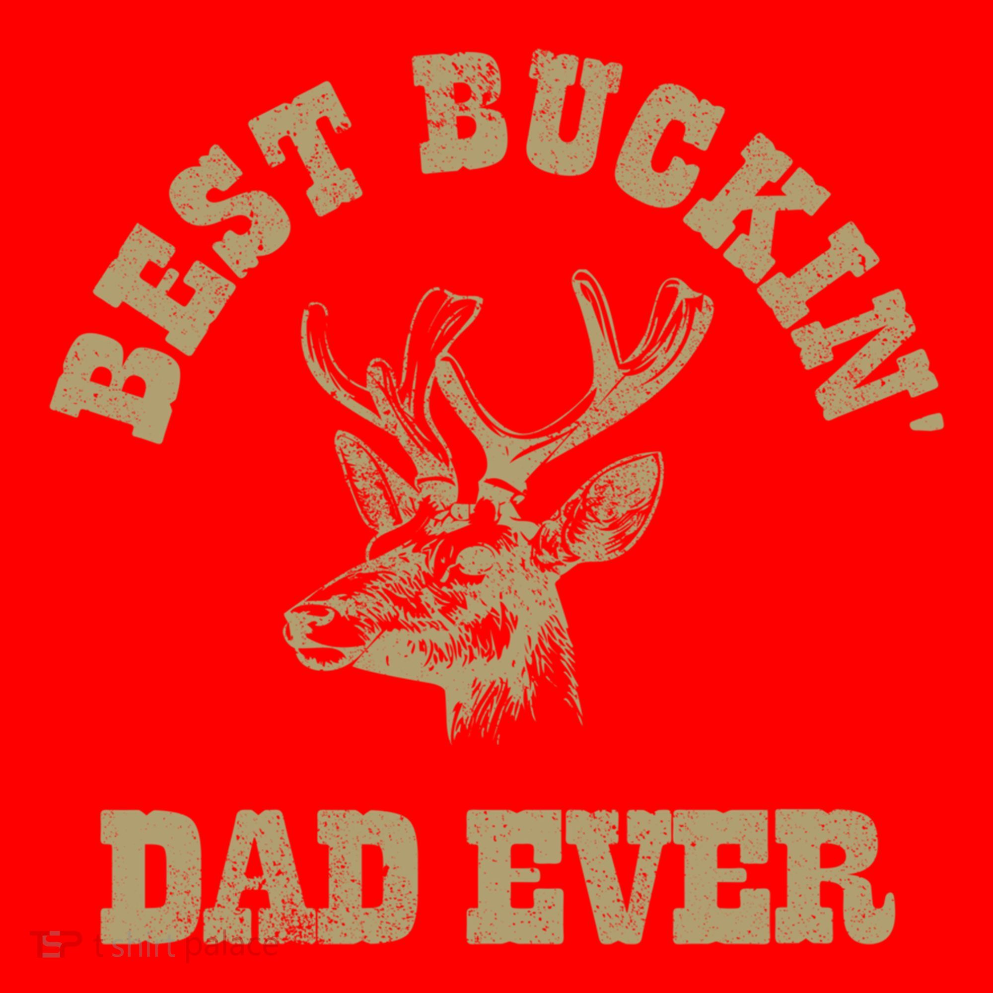 Best Buckin Dad Ever Funny Hunting Fathers Day Great Gift Santa Hat