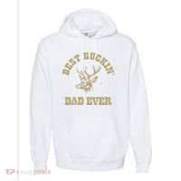 Best Buckin Dad Ever Funny Hunting Fathers Day Great Gift Comfort Colors Garment-Dyed Hooded Sweatshirt thumb 0