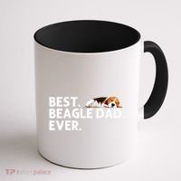 Best Beagle Dad Art For Father Beagle Dog Beagle Lover Coffee Mug thumb 1