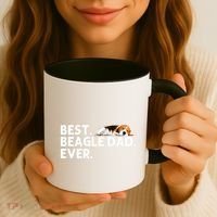 Best Beagle Dad Art For Father Beagle Dog Beagle Lover Coffee Mug thumb 3