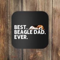 Best Beagle Dad Art For Father Beagle Dog Beagle Lover Coaster thumb 0