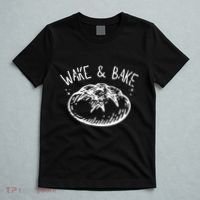 Bread Baking Disegn Sourdough Starter Wake And Bake T-Shirt thumb 5