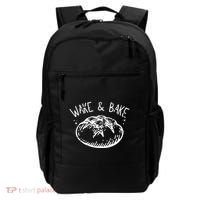 Bread Baking Disegn Sourdough Starter Wake And Bake Backpack thumb 0