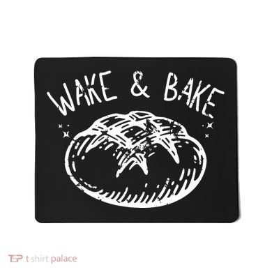 Bread Baking Disegn Sourdough Starter Wake And Bake Mousepad
