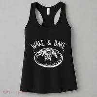 Bread Baking Disegn Sourdough Starter Wake And Bake Women's Tank Top thumb 3