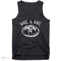 Bread Baking Disegn Sourdough Starter Wake And Bake Tank Top thumb 0