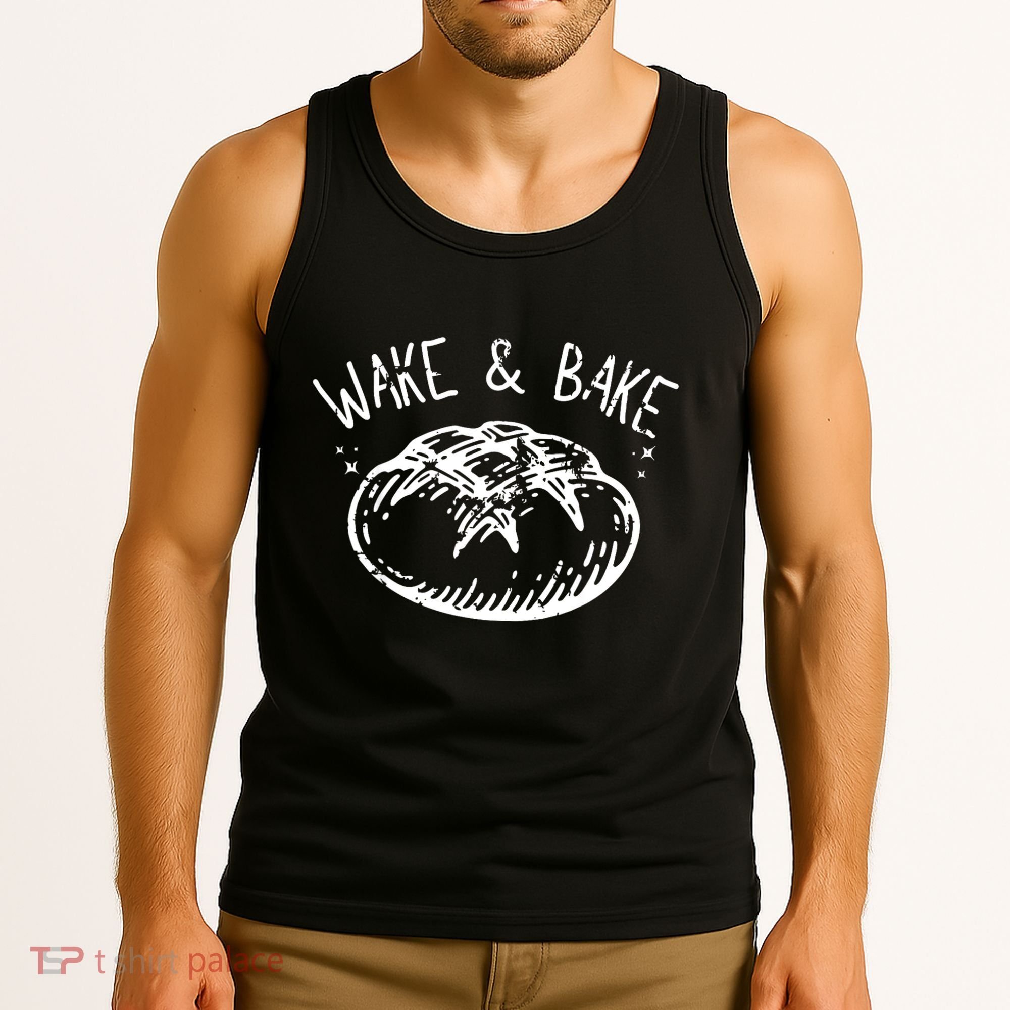 Bread Baking Disegn Sourdough Starter Wake And Bake Tank Top