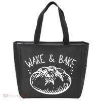Bread Baking Disegn Sourdough Starter Wake And Bake Tote Bag thumb 0