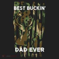 Best Buckin Dad Ever Usa Camouflage Deer Hunting Fathers Day Gift Beanie thumb 2