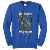 Best Buckin Dad Ever Usa Camouflage Deer Hunting Fathers Day Gift Sweatshirt thumb 0