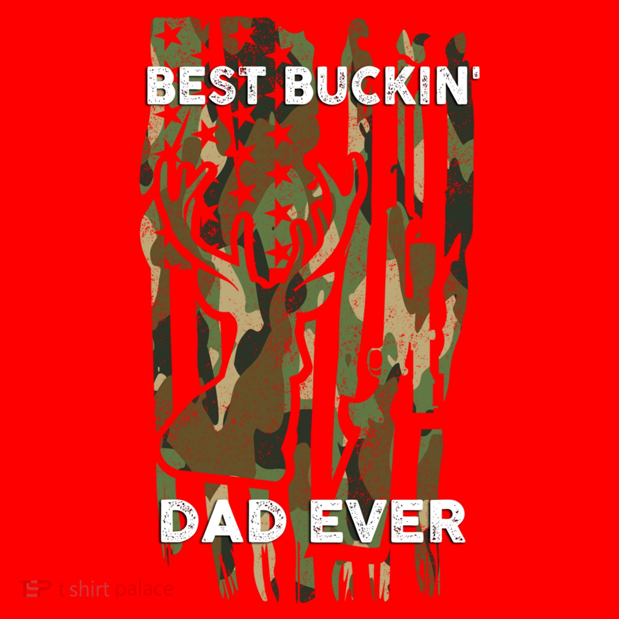 Best Buckin Dad Ever Usa Camouflage Deer Hunting Fathers Day Gift Santa Hat