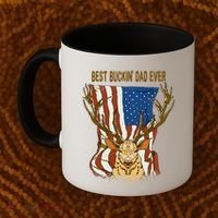 Best Buckin Dad Ever Funny Deer Father’S Day Hunting Dad Gift Coffee Mug thumb 2