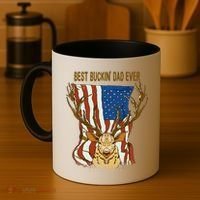 Best Buckin Dad Ever Funny Deer Father’S Day Hunting Dad Gift Coffee Mug thumb 4