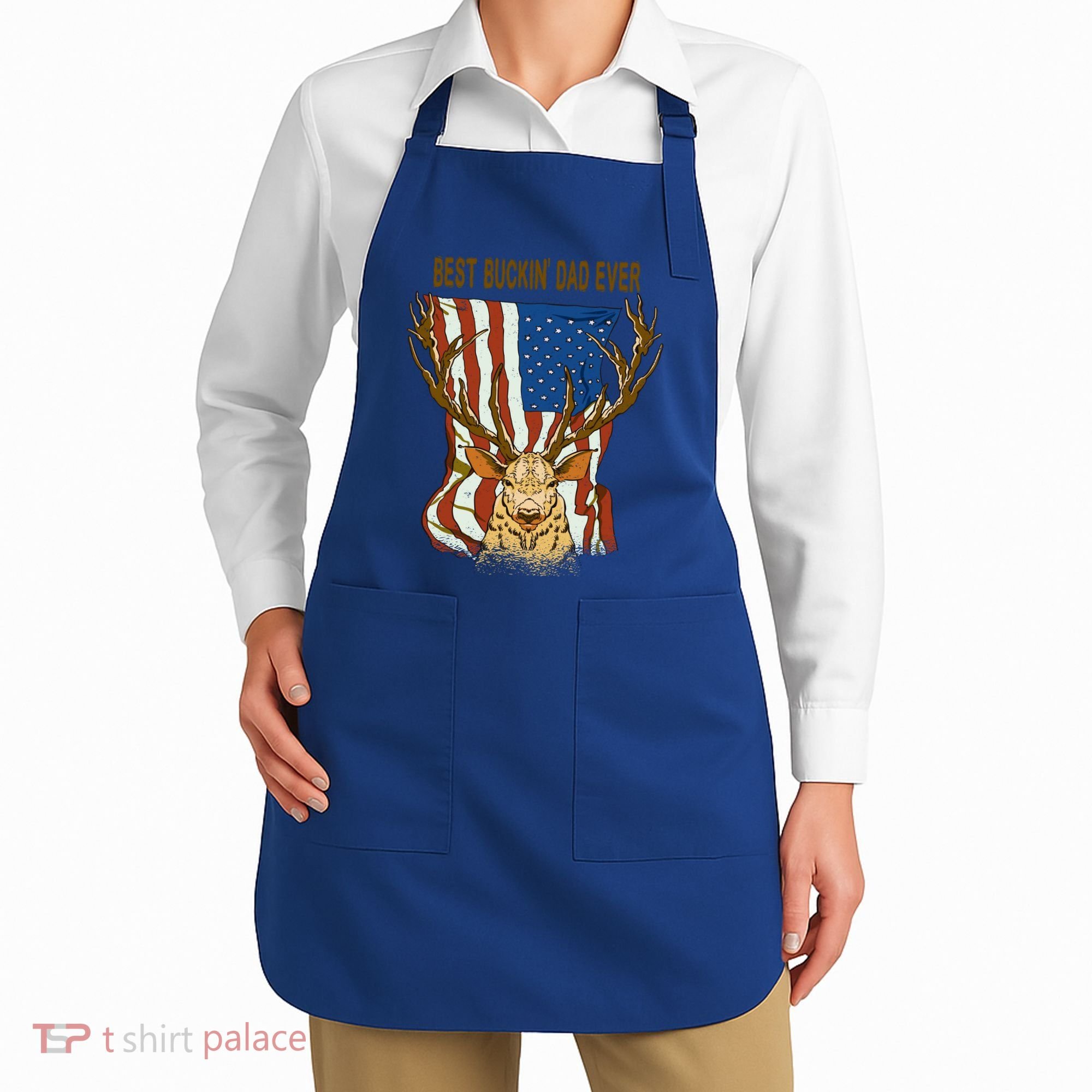 Best Buckin Dad Ever Funny Deer Father’S Day Hunting Dad Gift Apron