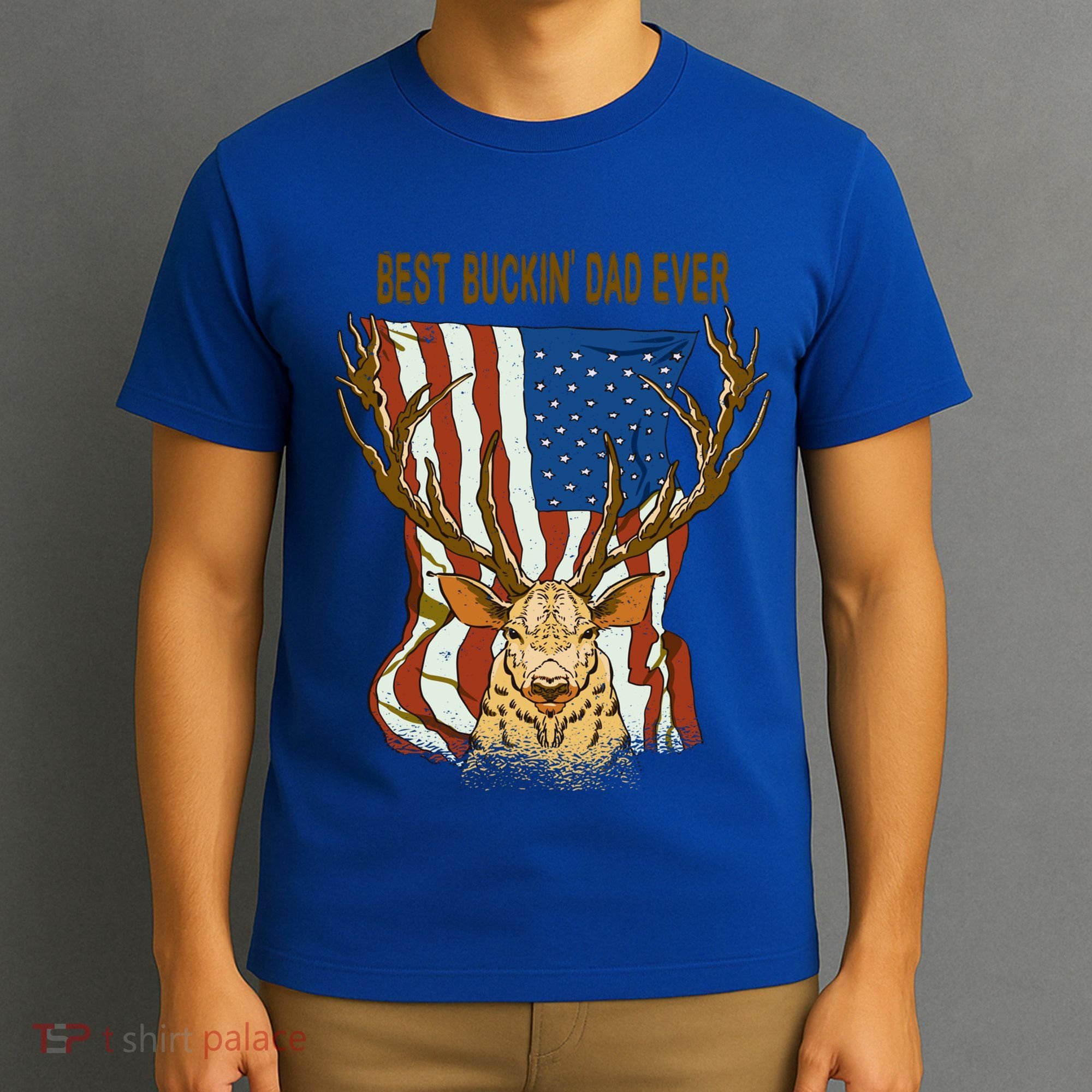 Best Buckin Dad Ever Funny Deer Father’S Day Hunting Dad Gift T-Shirt