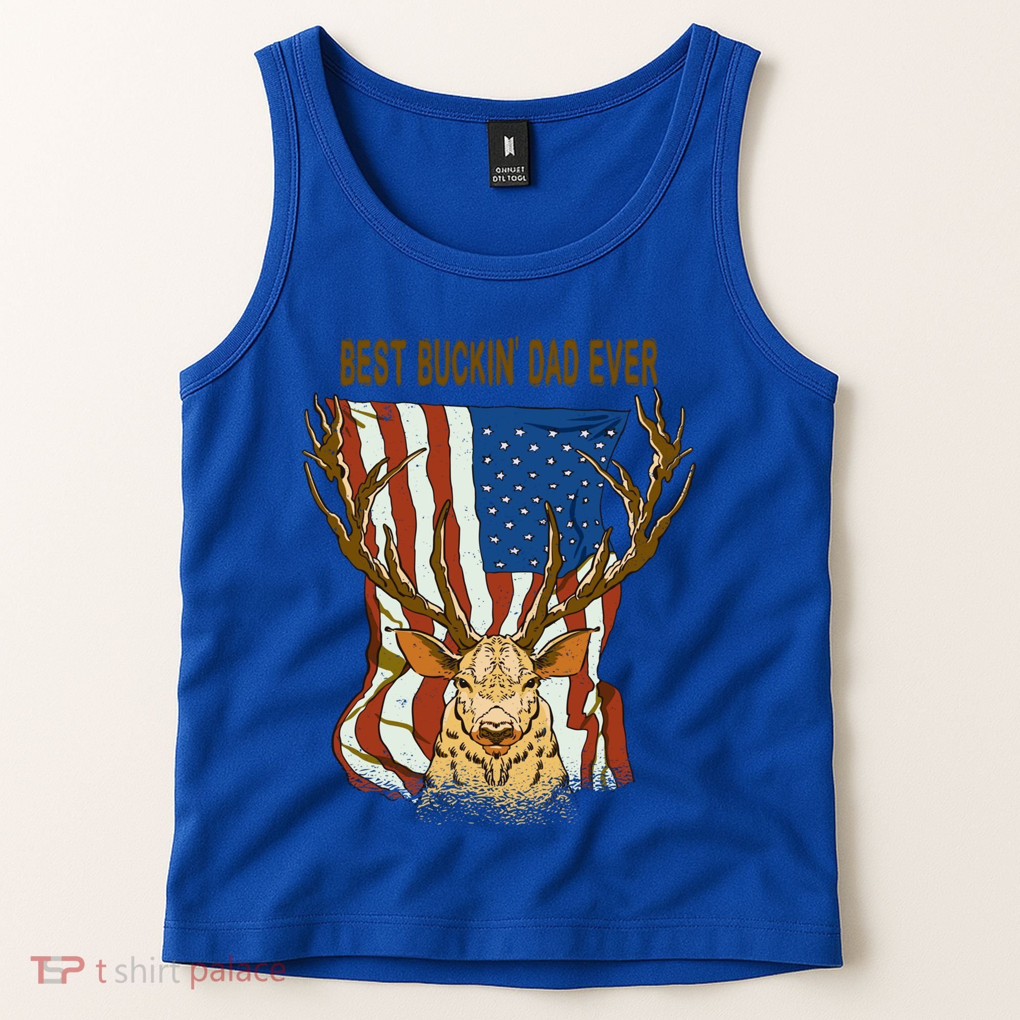 Best Buckin Dad Ever Funny Deer Father’S Day Hunting Dad Gift Tank Top
