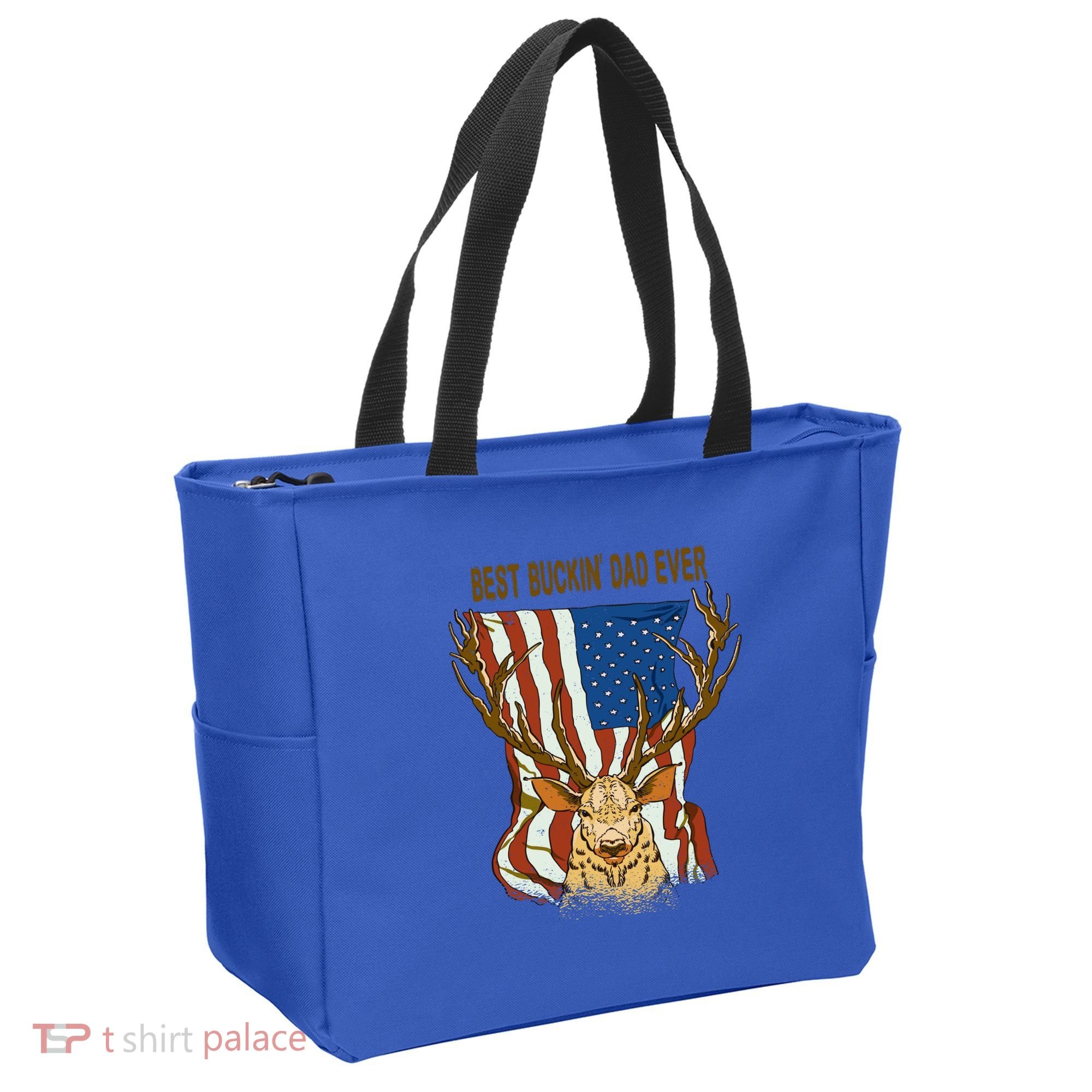 Best Buckin Dad Ever Funny Deer Father’S Day Hunting Dad Gift Tote Bag