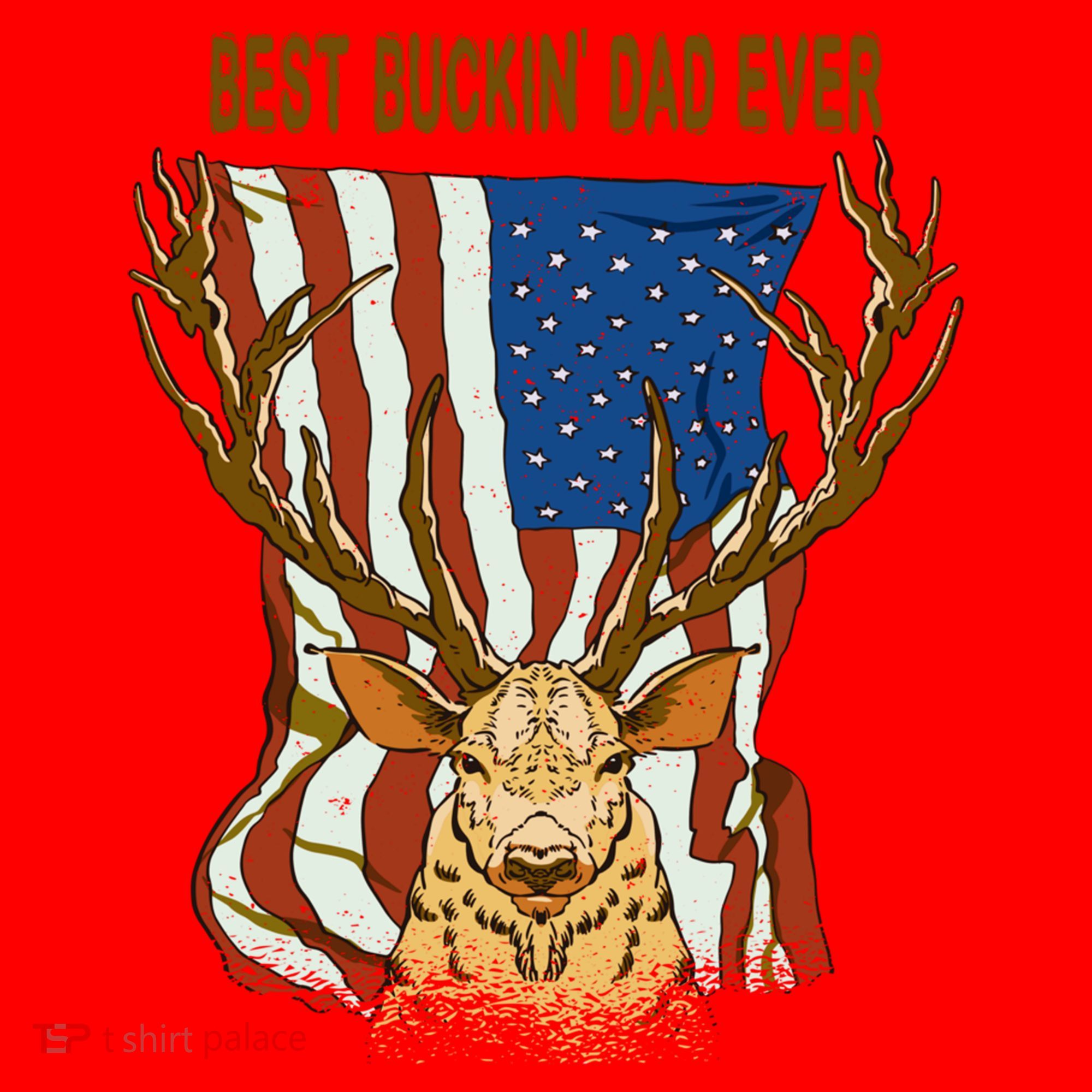 Best Buckin Dad Ever Funny Deer Father’S Day Hunting Dad Gift Santa Hat