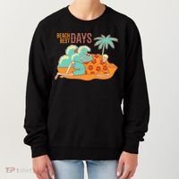 Best Beach Days Skeleton Summer Vibe Women's Sweatshirt thumb 0