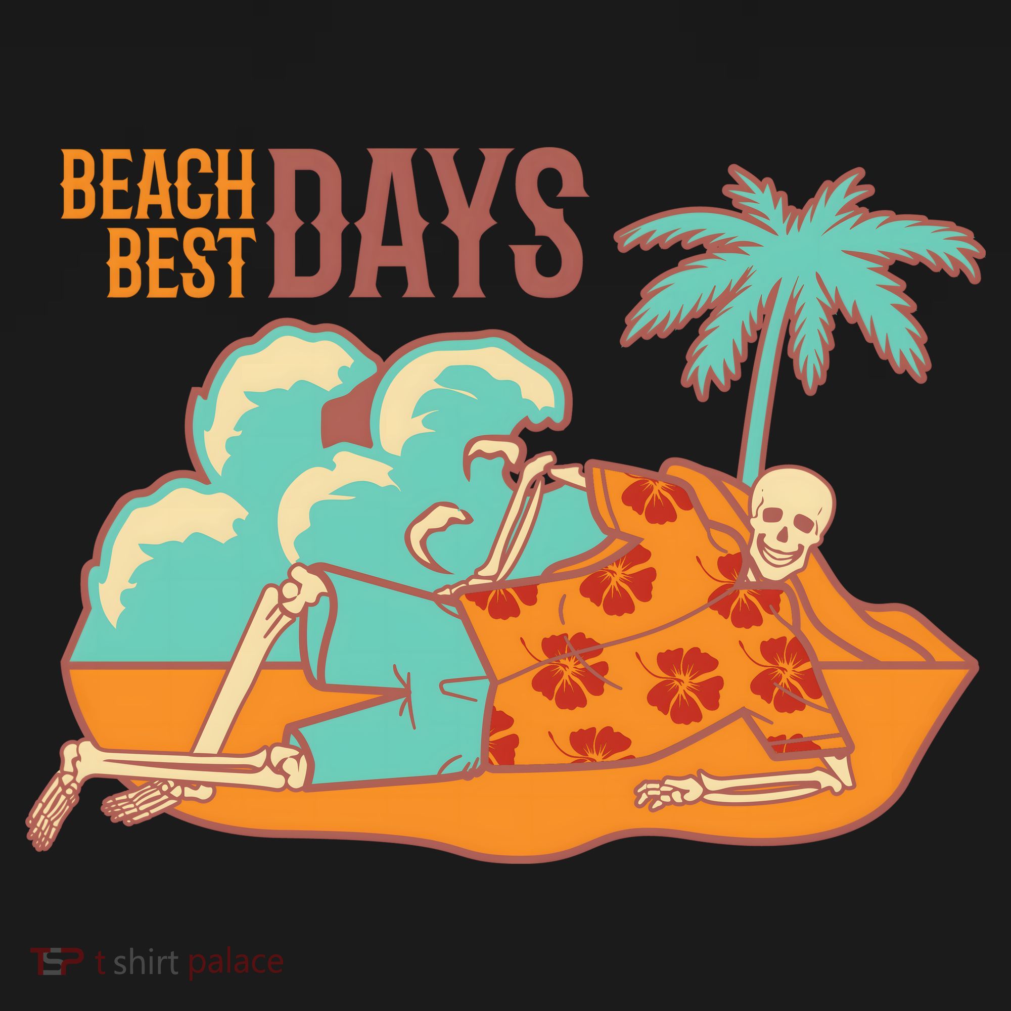 Best Beach Days Skeleton Summer Vibe Backpack