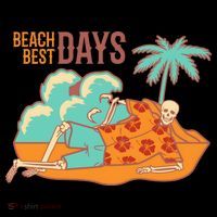 Best Beach Days Skeleton Summer Vibe Coaster thumb 2