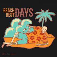 Best Beach Days Skeleton Summer Vibe Tote Bag thumb 4