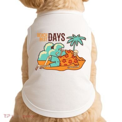 Best Beach Days Skeleton Summer Vibe Doggie Tank