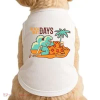 Best Beach Days Skeleton Summer Vibe Doggie Tank thumb 0