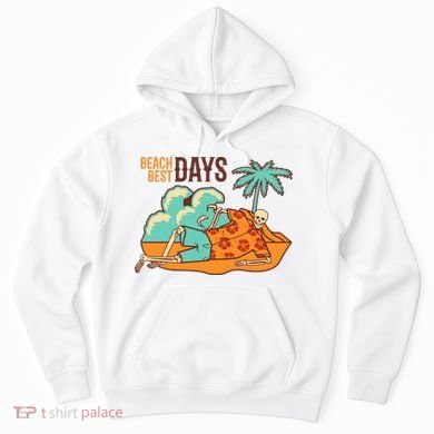 Best Beach Days Skeleton Summer Vibe Hoodie