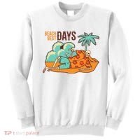 Best Beach Days Skeleton Summer Vibe Sweatshirt thumb 0