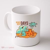 Best Beach Days Skeleton Summer Vibe Coffee Mug thumb 0