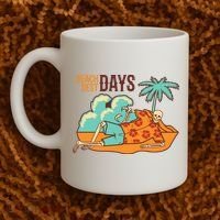 Best Beach Days Skeleton Summer Vibe Coffee Mug thumb 2