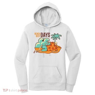 Best Beach Days Skeleton Summer Vibe Women's Hoodie