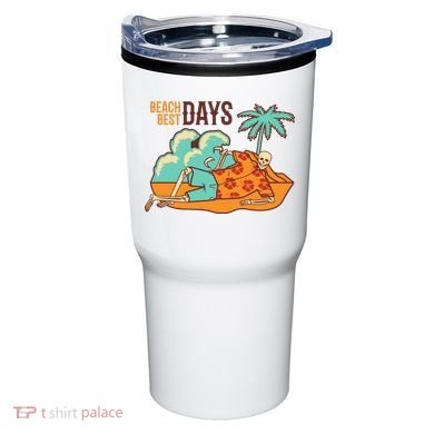 Best Beach Days Skeleton Summer Vibe Tumbler
