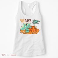 Best Beach Days Skeleton Summer Vibe Women's Tank Top thumb 0
