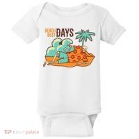 Best Beach Days Skeleton Summer Vibe Baby Bodysuit thumb 0