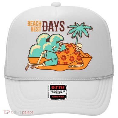Best Beach Days Skeleton Summer Vibe Hat