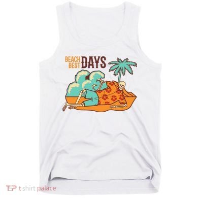Best Beach Days Skeleton Summer Vibe Tank Top