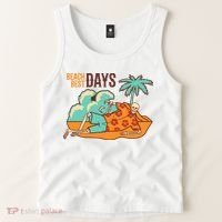 Best Beach Days Skeleton Summer Vibe Tank Top thumb 2