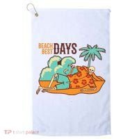 Best Beach Days Skeleton Summer Vibe Golf Towel thumb 0